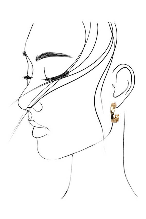 JOSSLYN by wall to wall - MULTI CLASSIC HOOP TRIO EARRINGS | 31E03865
