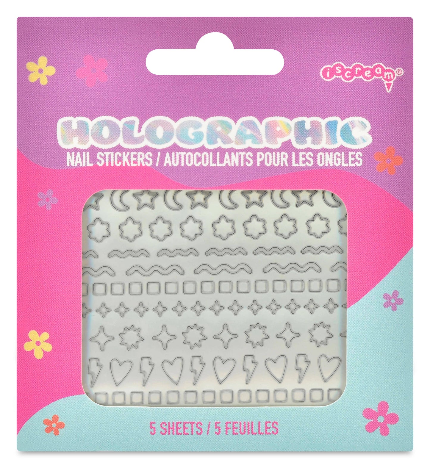 Iscream - HOLOGRAPHIC NAIL STICKERS