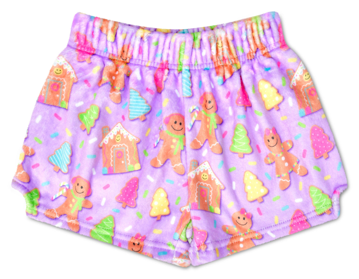 Joyful Gingerbread Plush Shorts