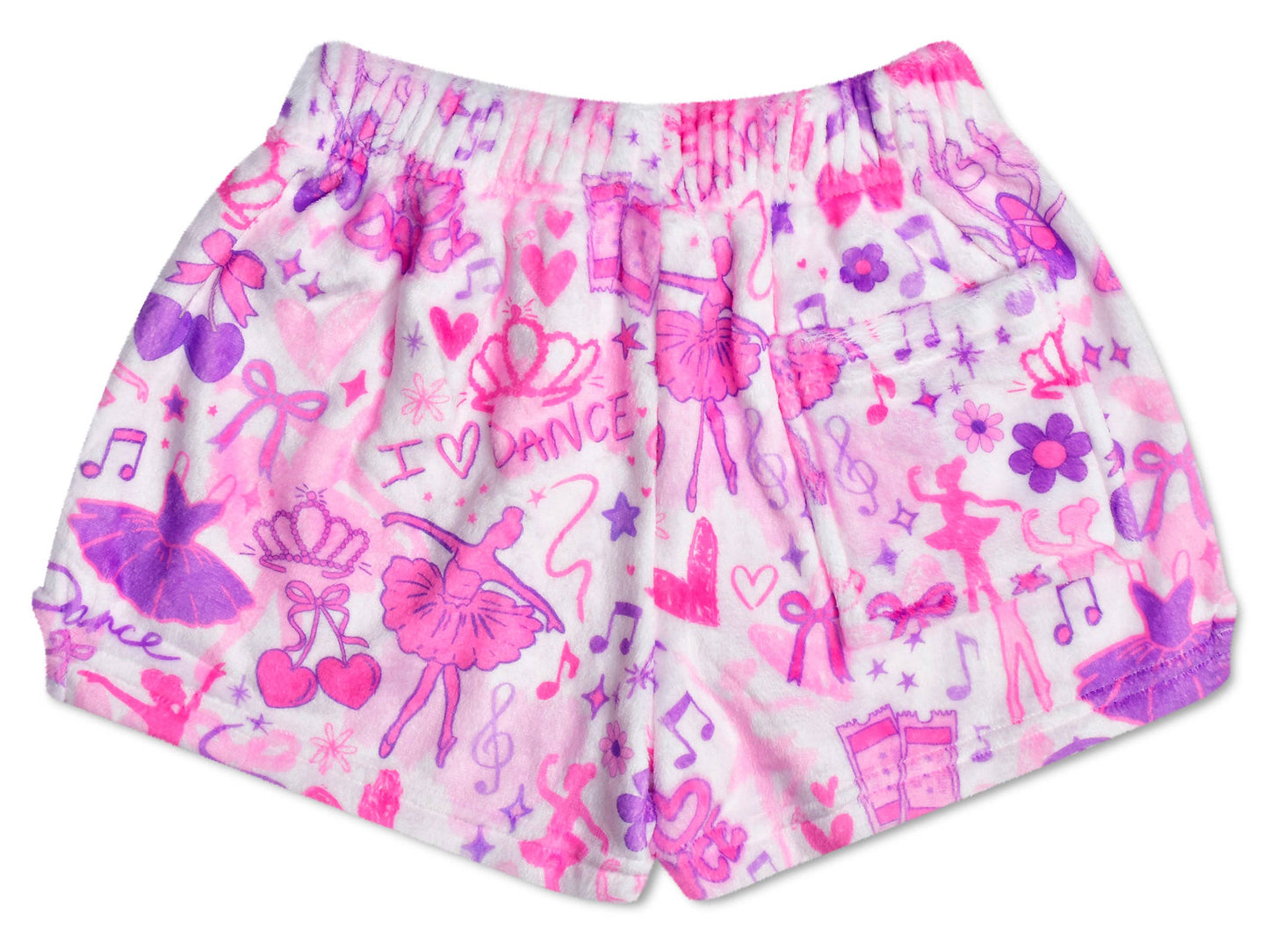 Iscream - Corey Paige Love to Dance Plush Shorts (Youth Sm (6-8))
