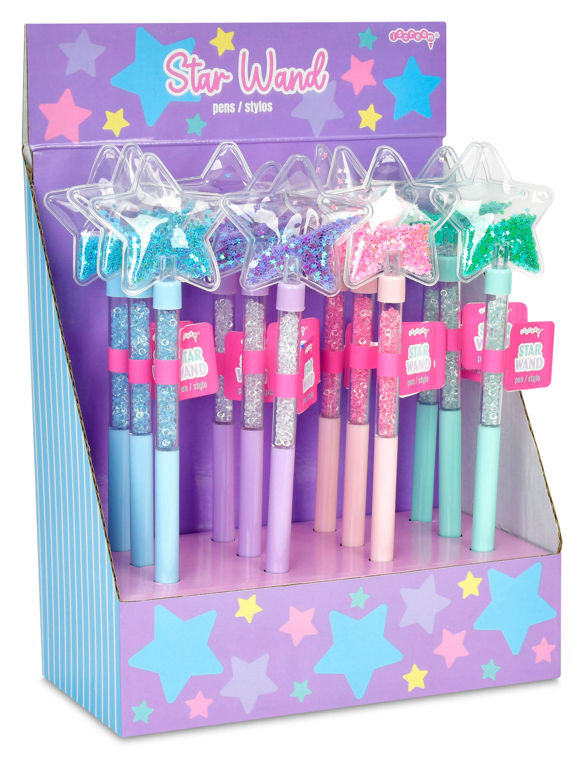 Iscream - STAR WAND PEN PDQ - 12 PENS