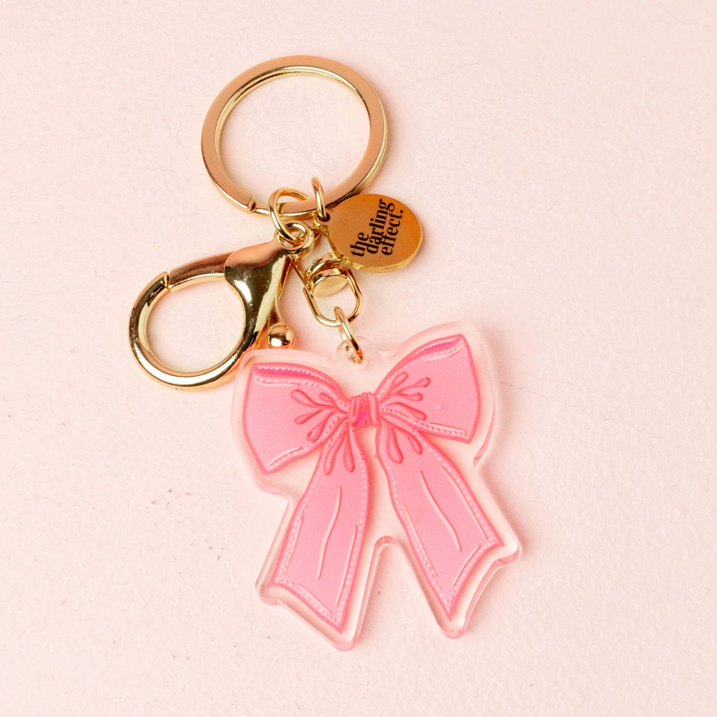 The Darling Effect - Acrylic Keychain-Bow Pink