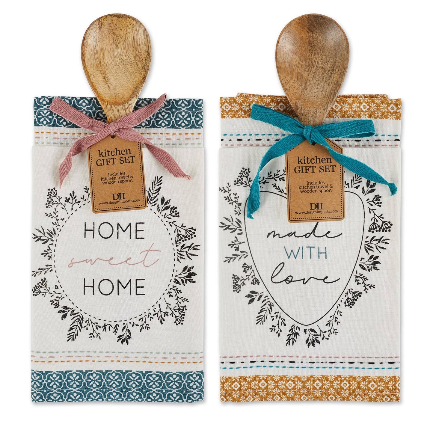 Lovely Home Dish Towel & Spoon Gift Set Mixed Pack