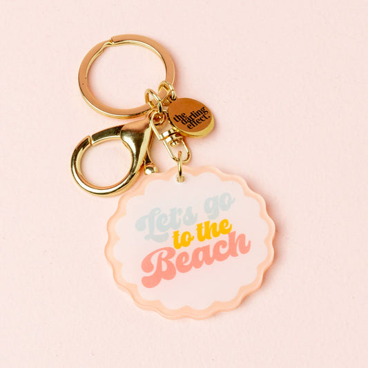 Let's Go to the Beach Keychain