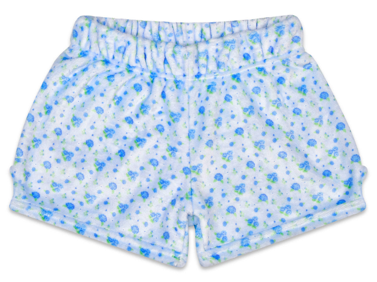 Iscream - Blue Ditsy Plush Shorts (Youth Medium (10-12))