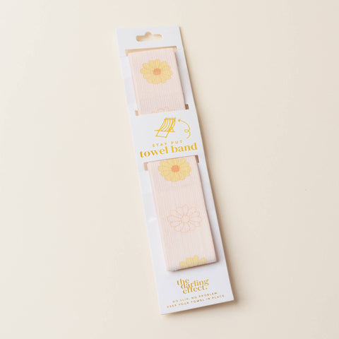 Stay-Put Towel Band-Darling Daisy Peach