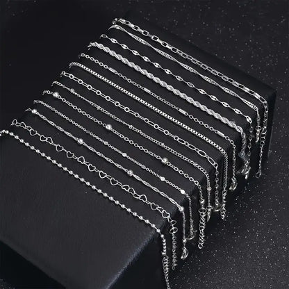 Silver Stacking Bracelet - Set