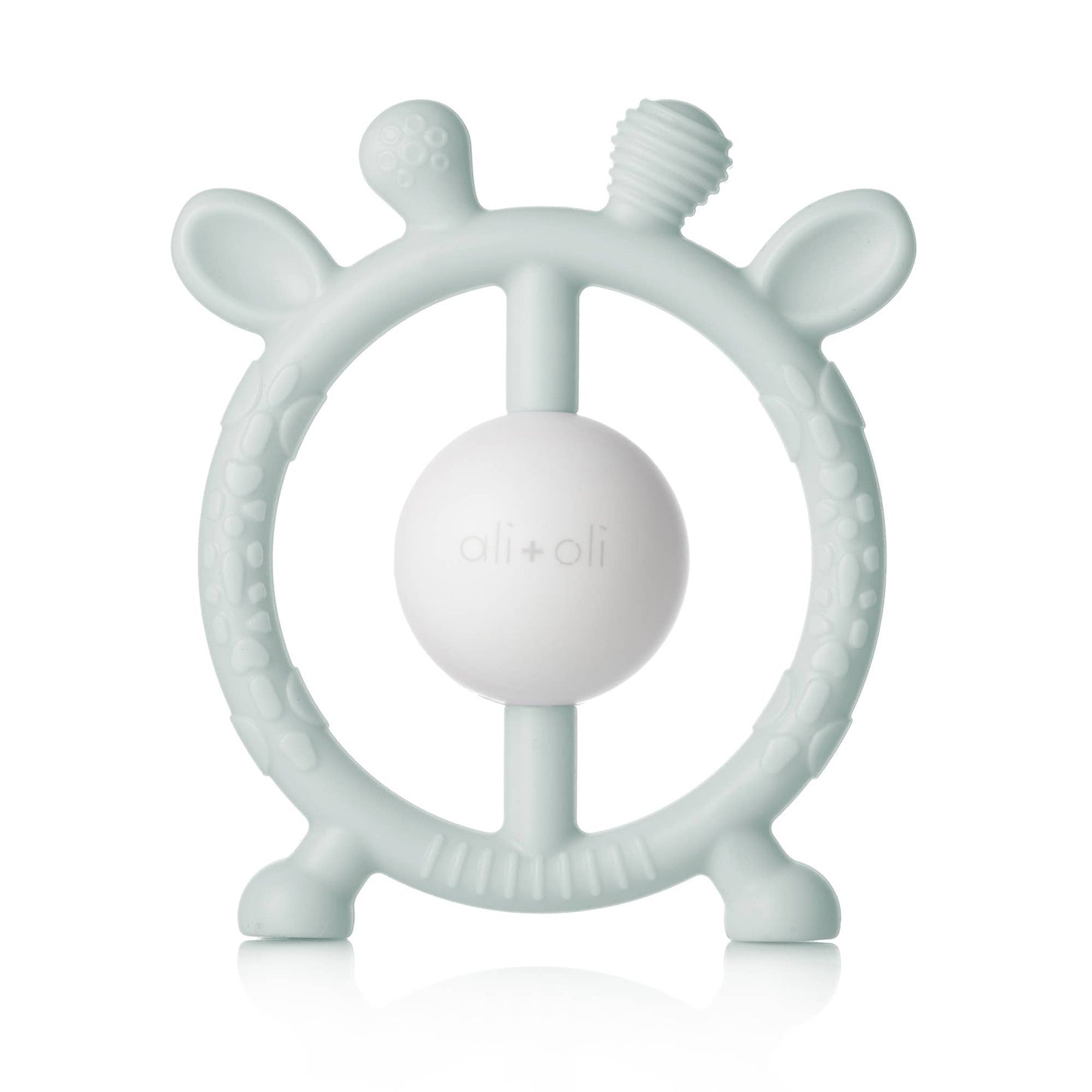 Ali+Oli - Giraffe Teether & Rattle Food-Grade Silicone Toy (Mist)