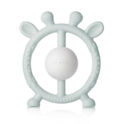 Ali+Oli - Giraffe Teether & Rattle Food-Grade Silicone Toy (Mist)