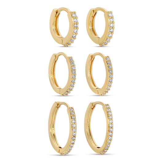 Delicate Pave Huggies
