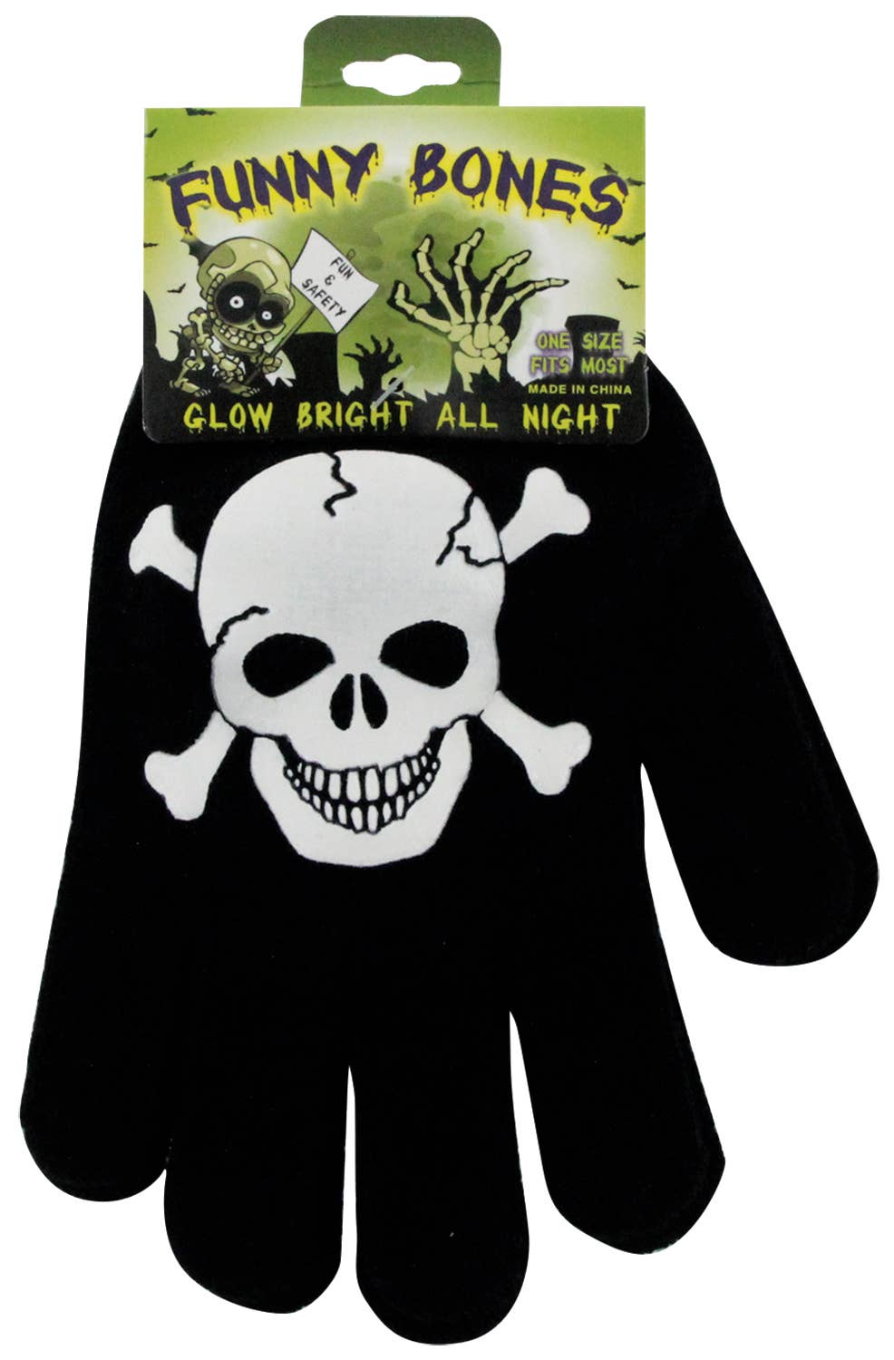 Ghoulish Glow In The Dark Gloves