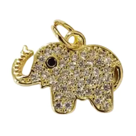 Sparkling Elephant Charm