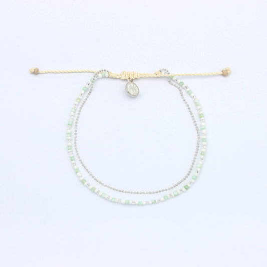 Lembut Double Beaded Bracelet, Beach Jewelry
