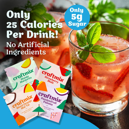 Craftmix - Variety Pack Cocktail Mixers - 6 Servings Multipack