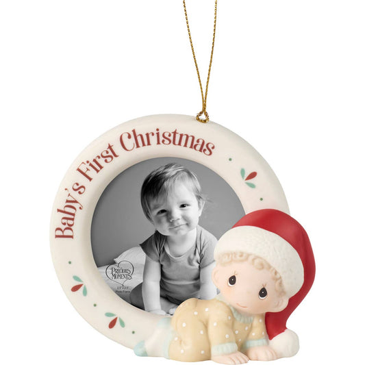 Baby First Christmas Photo Frame Ornament