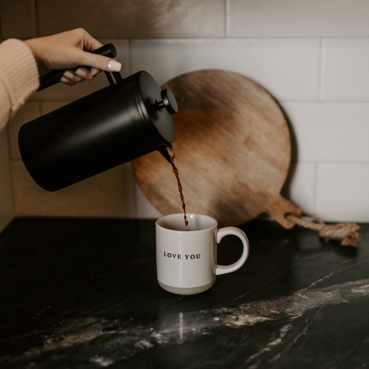 Love You Stoneware Coffee Mug