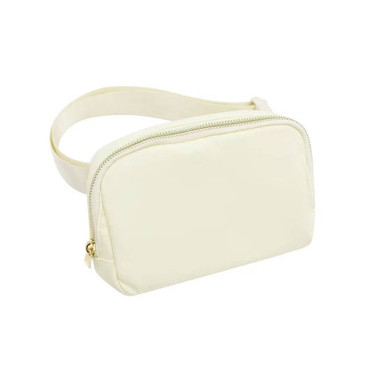 Varsity Collection Ivory Fanny Waist Pack Belt Bag