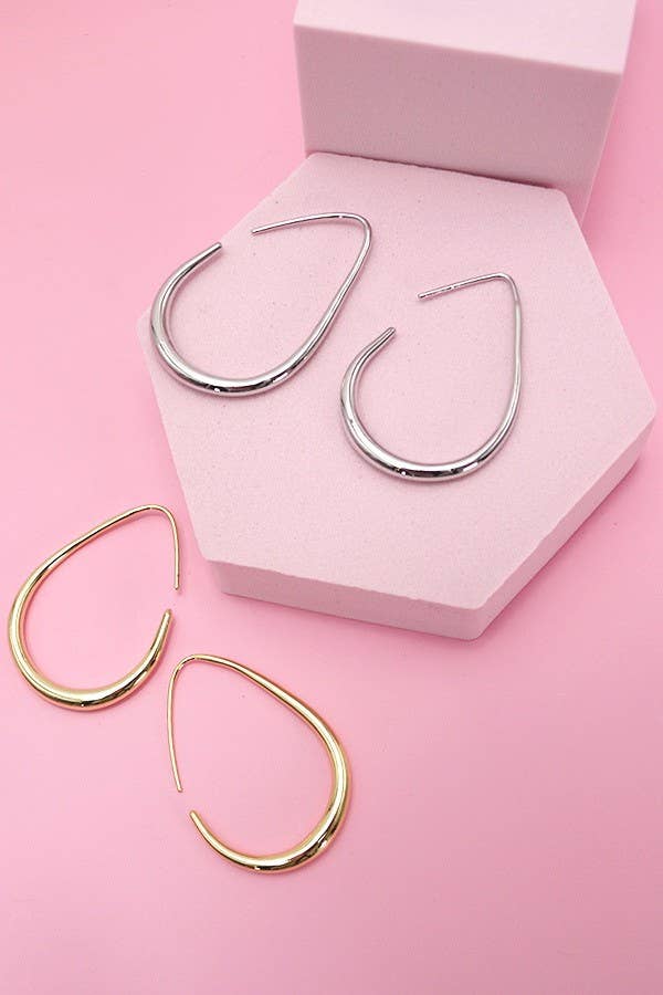 JOSSLYN by wall to wall - 18K STAINLESS STEEL WATERPROOF TARNISH FREE HOOPS | 40E311