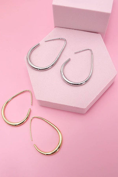 JOSSLYN by wall to wall - 18K STAINLESS STEEL WATERPROOF TARNISH FREE HOOPS | 40E311