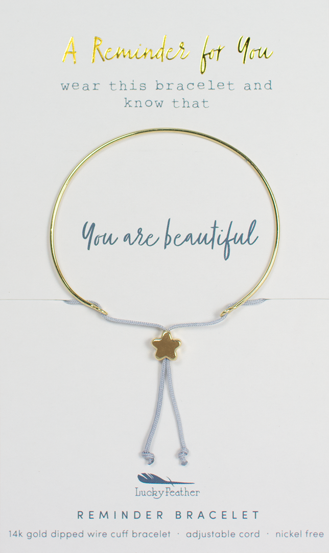 Reminder Bracelet - Gold - BEAUTIFUL