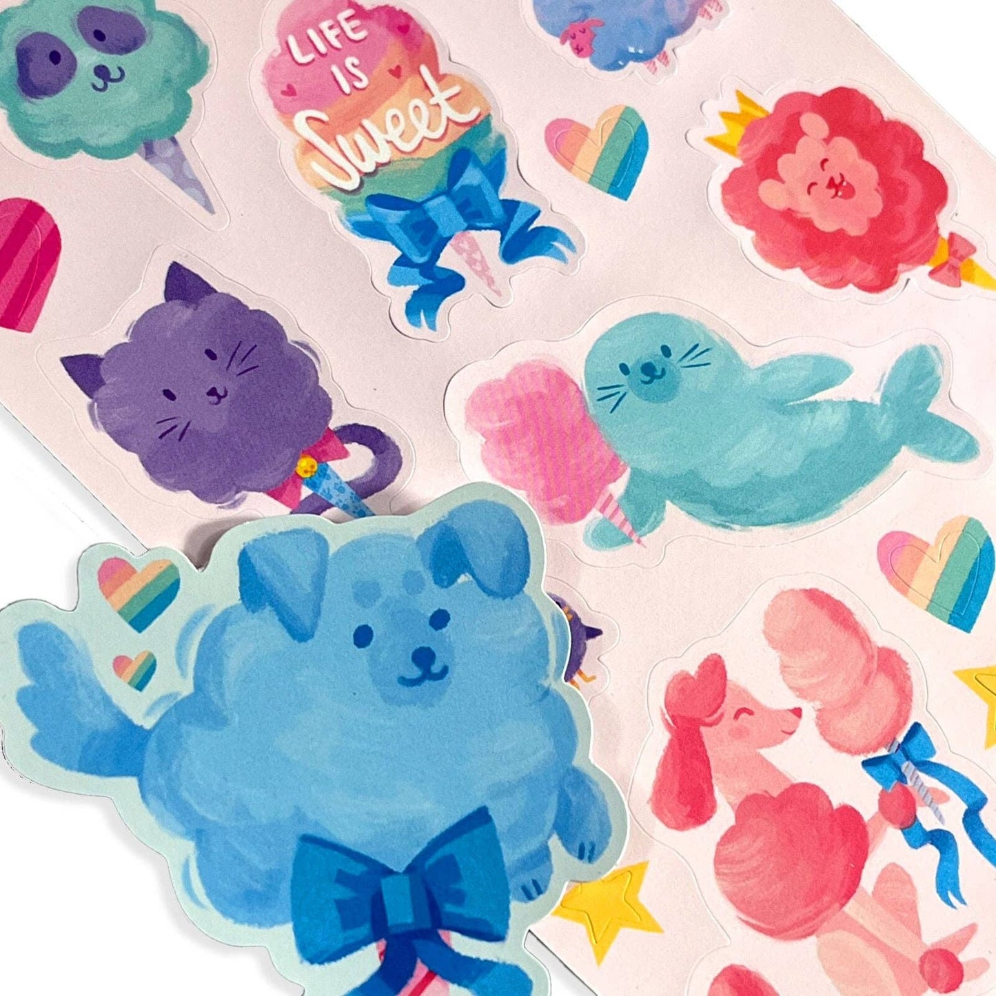 Stickiville Stickers: Fluffy Cotton Candy - Scented
(Paper)