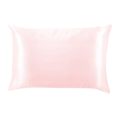 Solid Silky Satin Pillow: Lucent Cloud