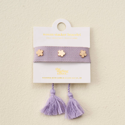 Woven Stacker Bracelet-Periwinkle