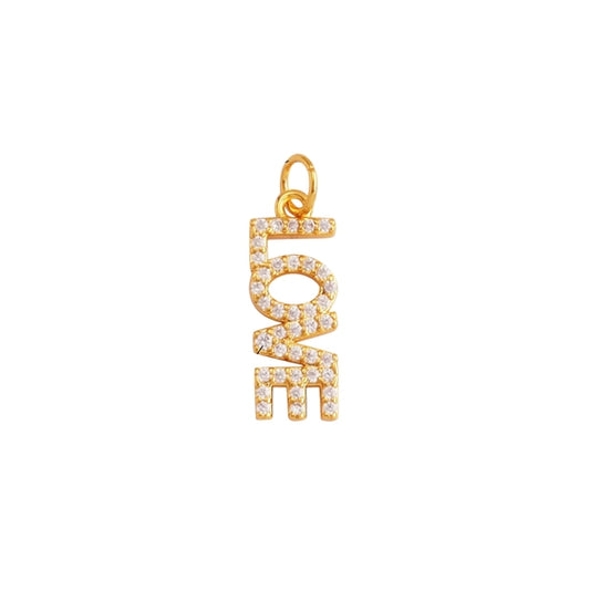 Love Charm with Pavé Diamonds