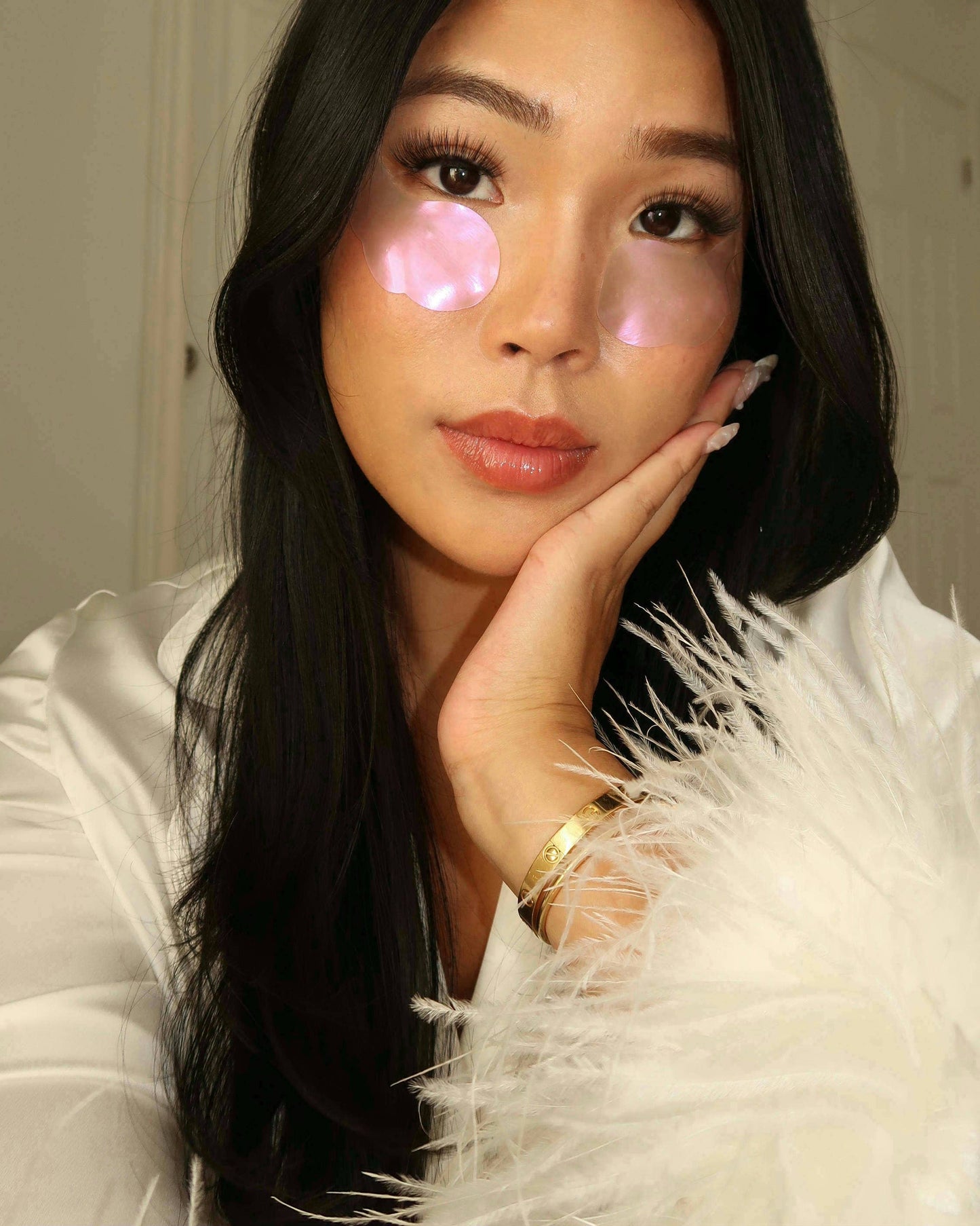 The Original MakeUp Eraser - Hydrogel Seaweed-Based Undereye Masks - Calming Cherry