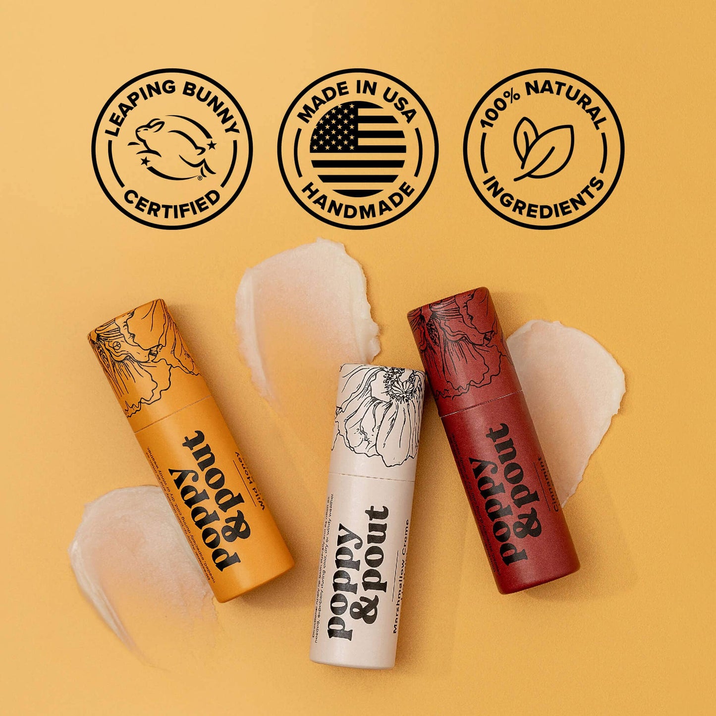 Poppy & Pout - Lip Balm, Wild Honey