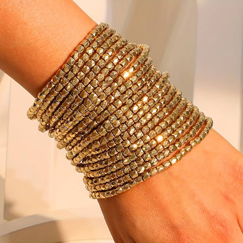 Gold Stacking Bracelet