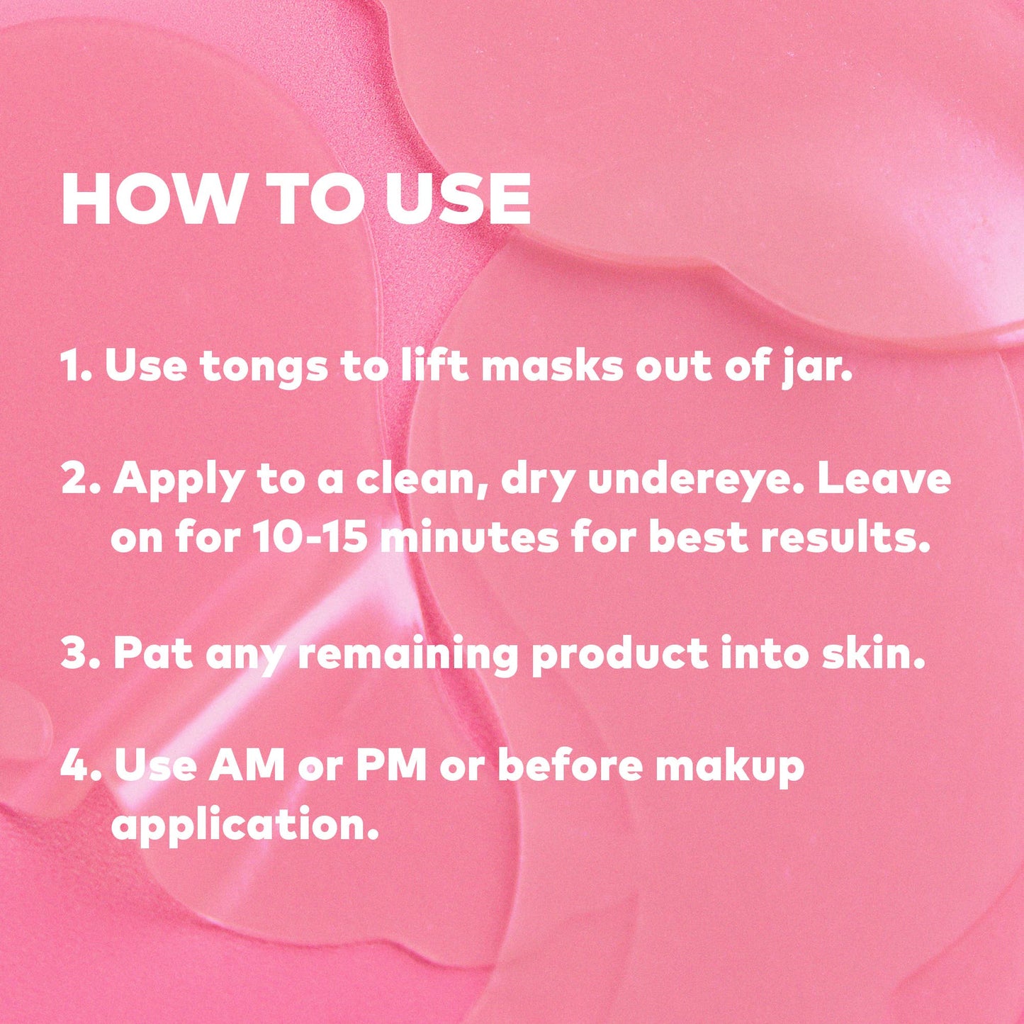 The Original MakeUp Eraser - Hydrogel Seaweed-Based Undereye Masks - Calming Cherry