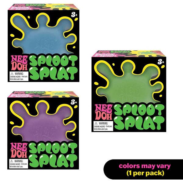 Showcase - Nee Doh Sploot Splat Squishy Fidget Stress Ball Toy (1pc) Color Ships Assorted