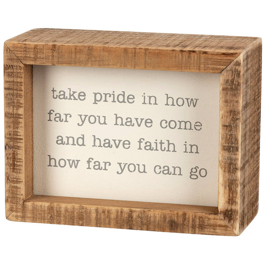 Primitives by Kathy - Take Pride Inset Box Sign