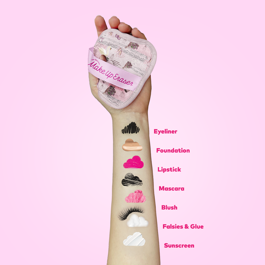 The Original MakeUp Eraser - Ballet Core MakeUp Eraser 7-Day Set | Bonus Pointe Shoe Case