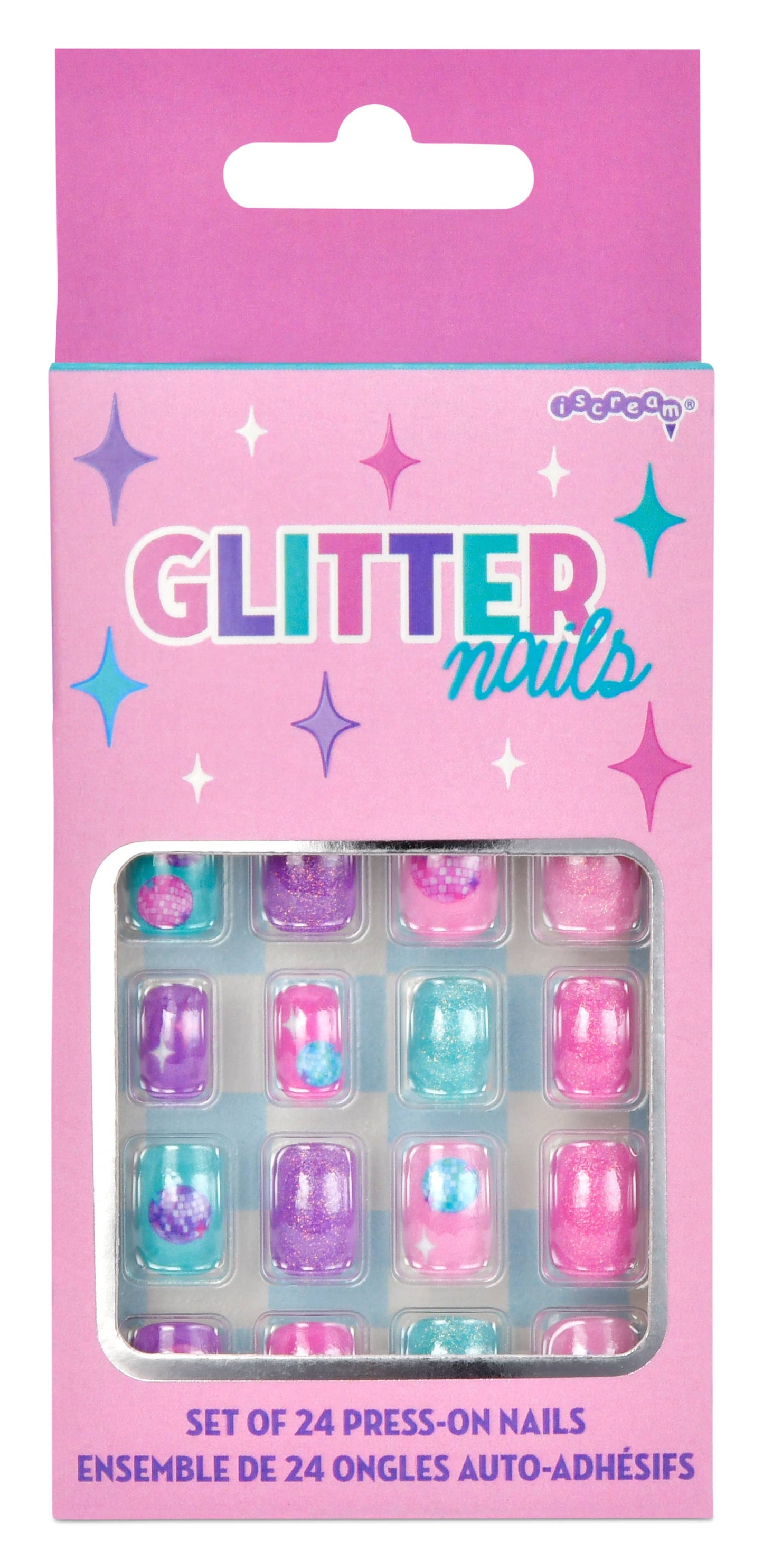 Iscream - GLITTER PRESS ON NAIL SET