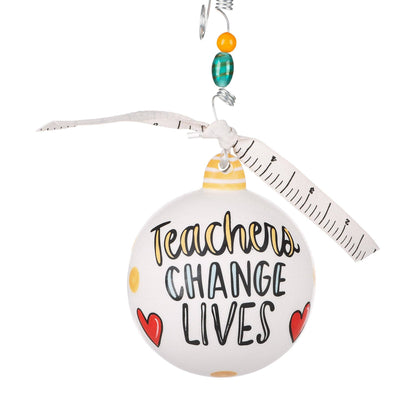 Teachers Change Lives Christmas Ornament