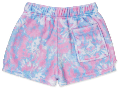 Tie Dye Smile Plush Shorts