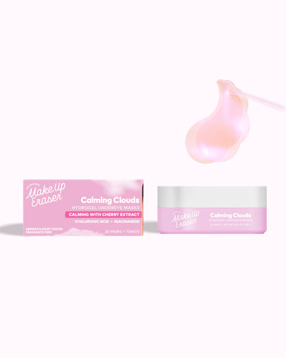 The Original MakeUp Eraser - Hydrogel Seaweed-Based Undereye Masks - Calming Cherry