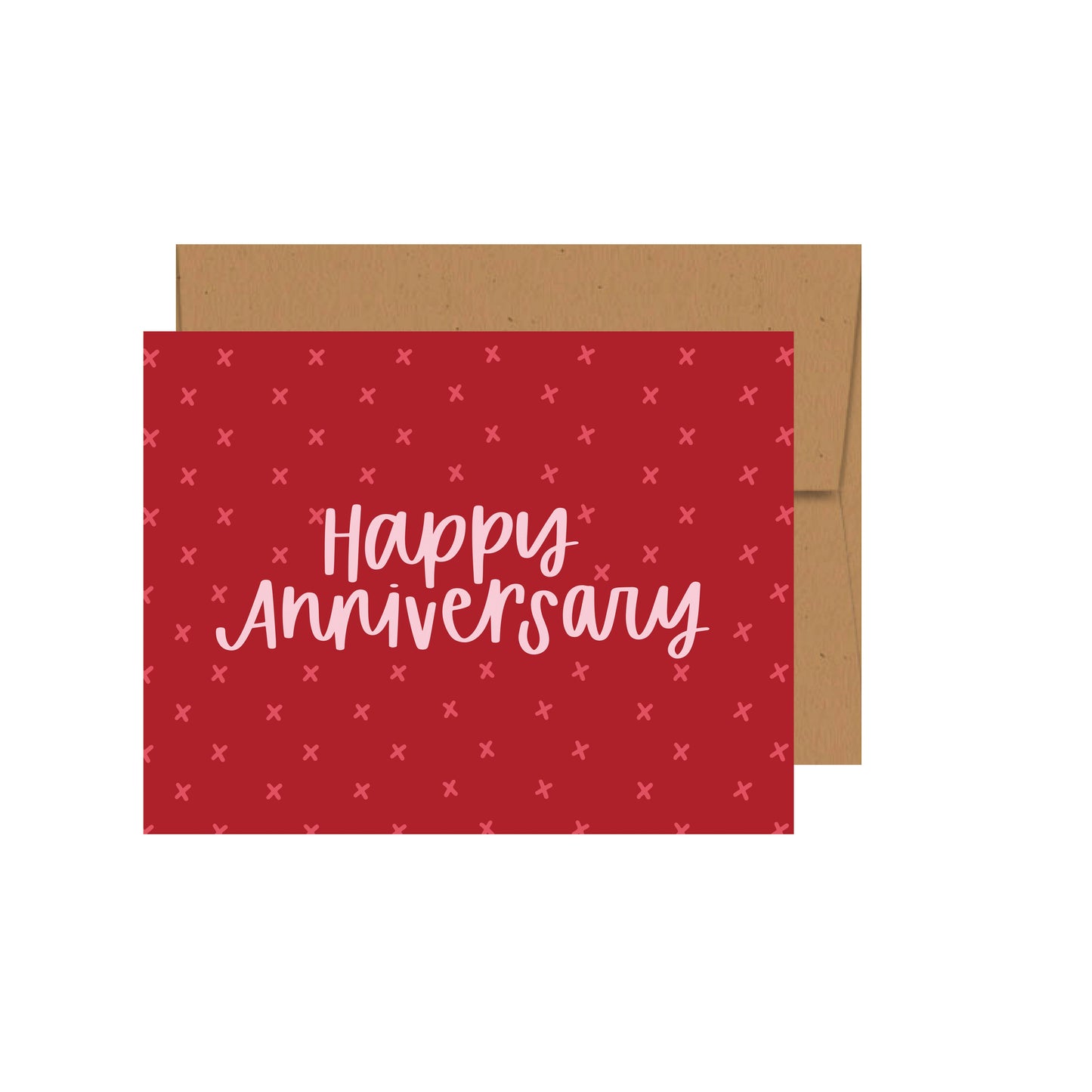 Happy Anniversary Red Greeting Card