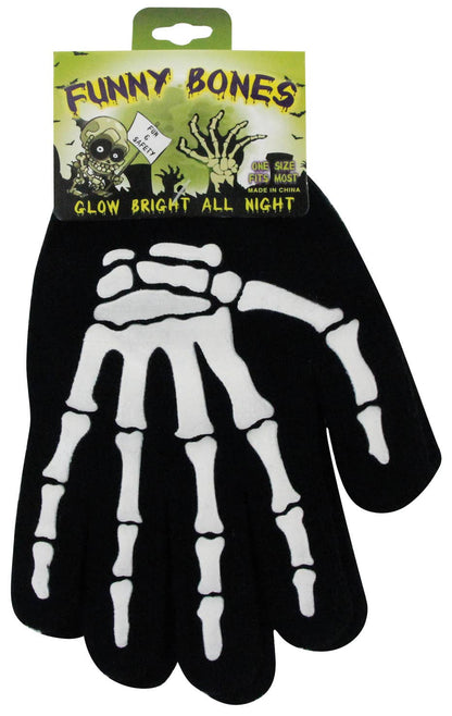 Ghoulish Glow In The Dark Gloves