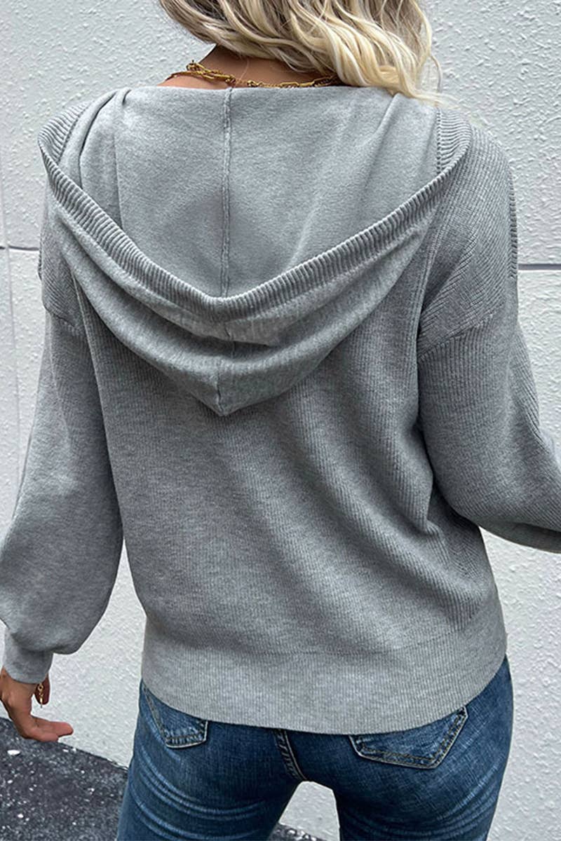 Casual Gray Hoodie