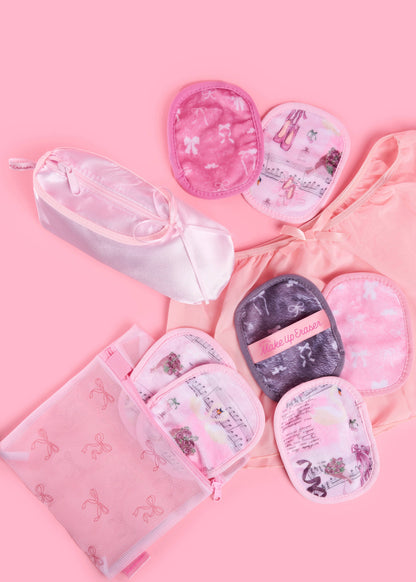 The Original MakeUp Eraser - Ballet Core MakeUp Eraser 7-Day Set | Bonus Pointe Shoe Case