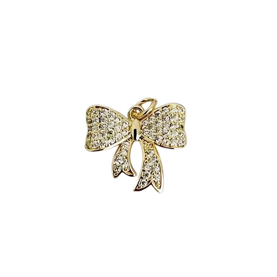 Glitter Bow Charm