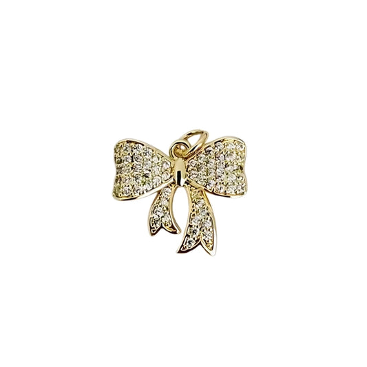 Glitter Bow Charm