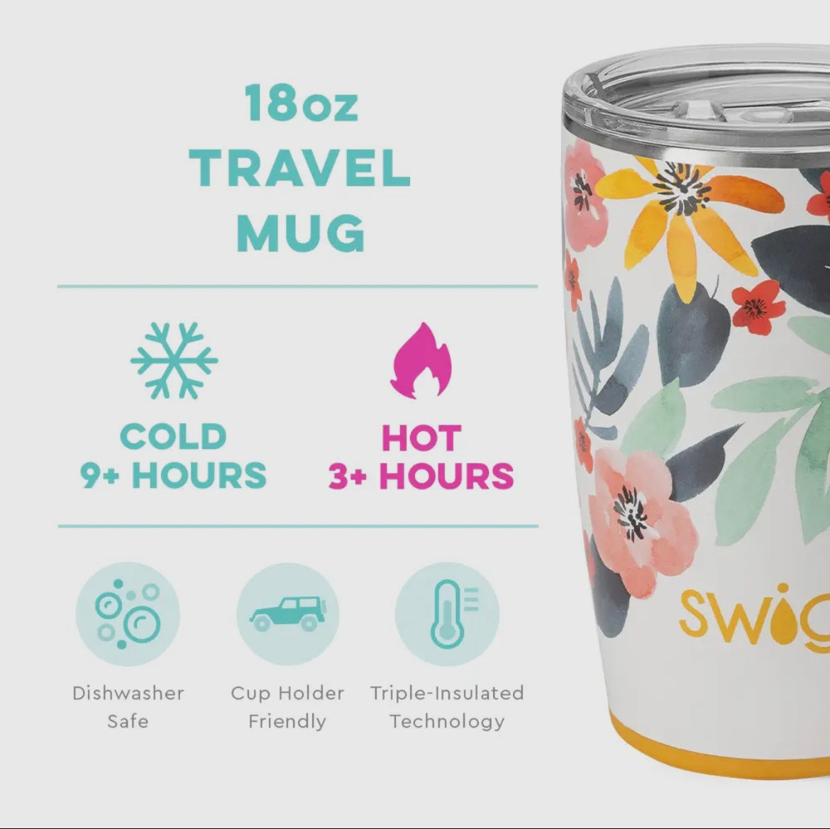 Honey Meadow 18oz Travel Mug