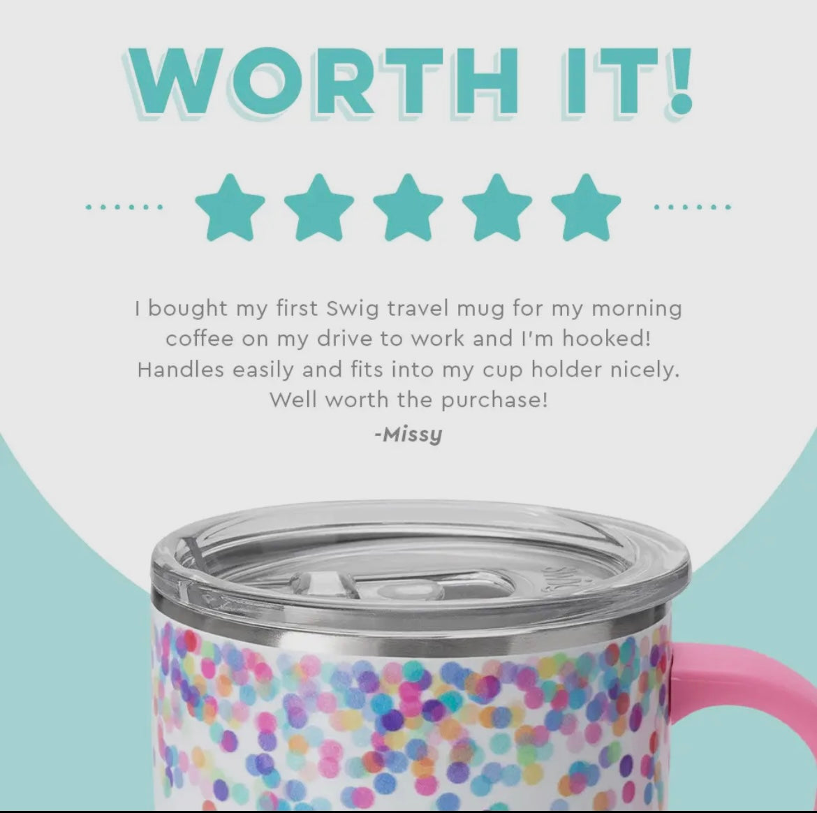 Confetti 18oz Travel Mug