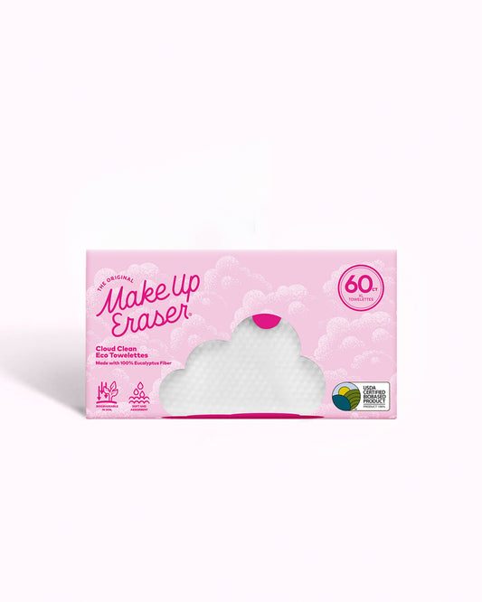 The Original MakeUp Eraser - Cloud Clean Eco Towelettes, Certified 100% USDA Biobased