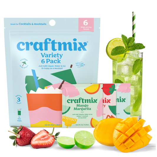 Craftmix - Variety Pack Cocktail Mixers - 6 Servings Multipack