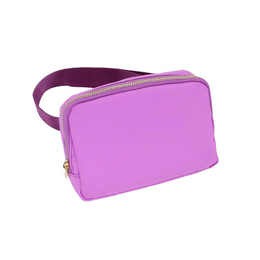 Varsity Collection Purple Fanny Waist Pack Belt Bag